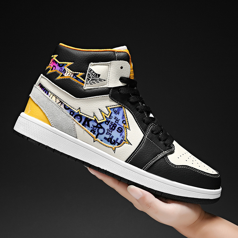 Factory Customized Aj Joe 1 Men's Shoes Putian Air Force High-Top Korean Style Trendyy No. 1 Sports and Leisure Mid-Top Sneakers