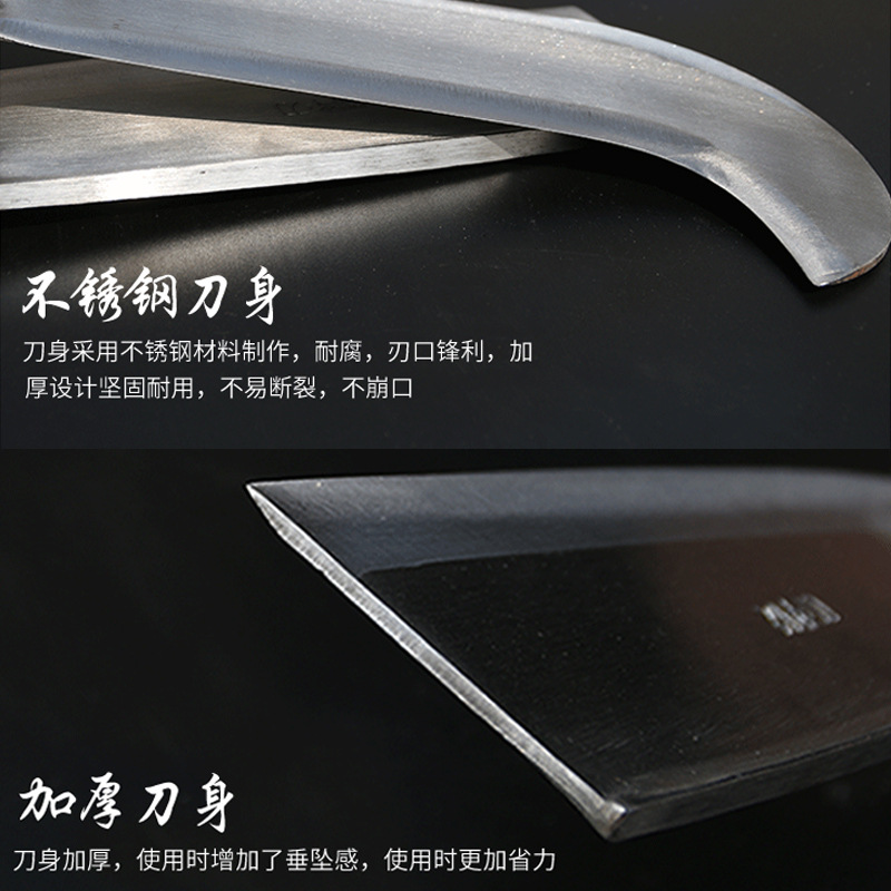 Cuchillo de corte de madera de acero inoxidable cuchillo de corte de madera al aire libre cuchillo de corte de madera de acero manganeso cuchillo de corte de madera de acero especial cuchillo de corte de madera agrícola