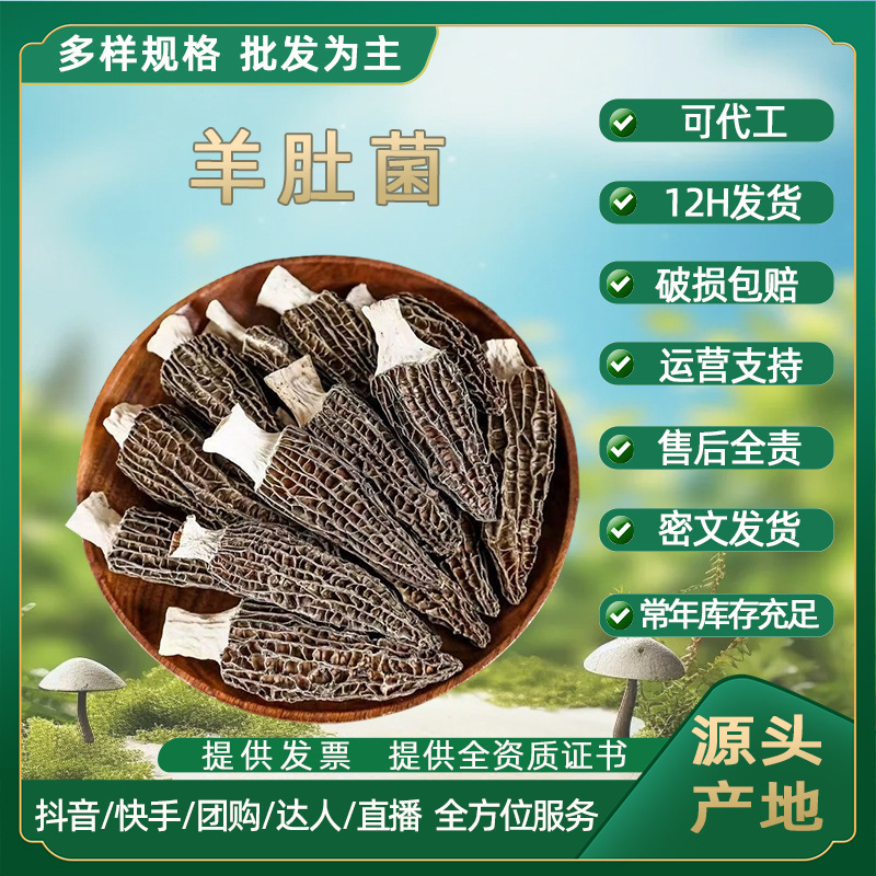 云南羊肚菌【代发】干货煲汤食材食用菌菇牛肚菌新鲜儿童汤包优质