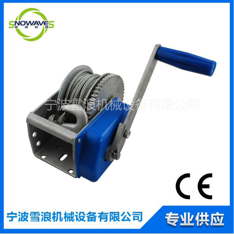 雪浪供应批发刹车式手动绞盘自锁式绞盘牵引机 提升机手动绞盘