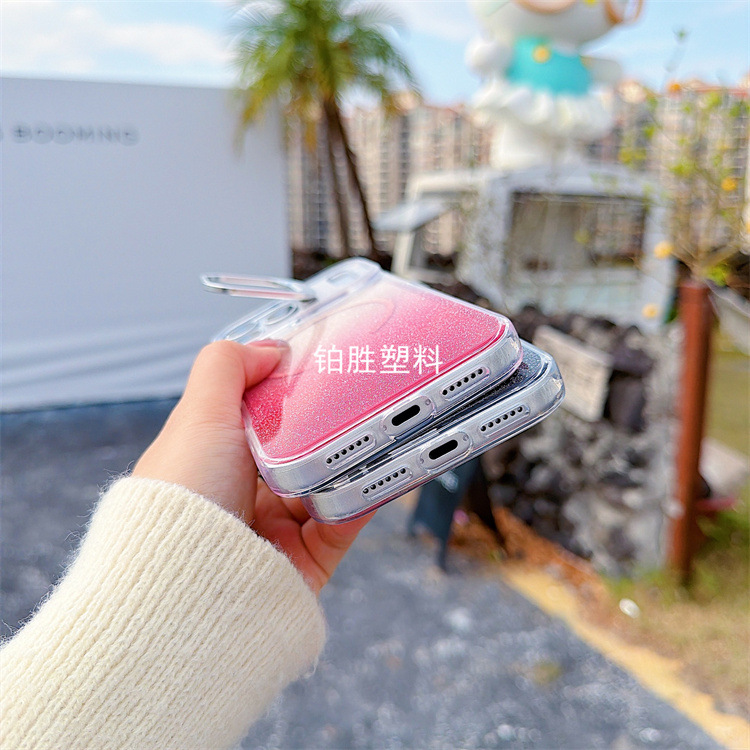 新款适用于苹果IPhone 17 ProMax闪粉渐变16 ProMax亮彩16E透明壳