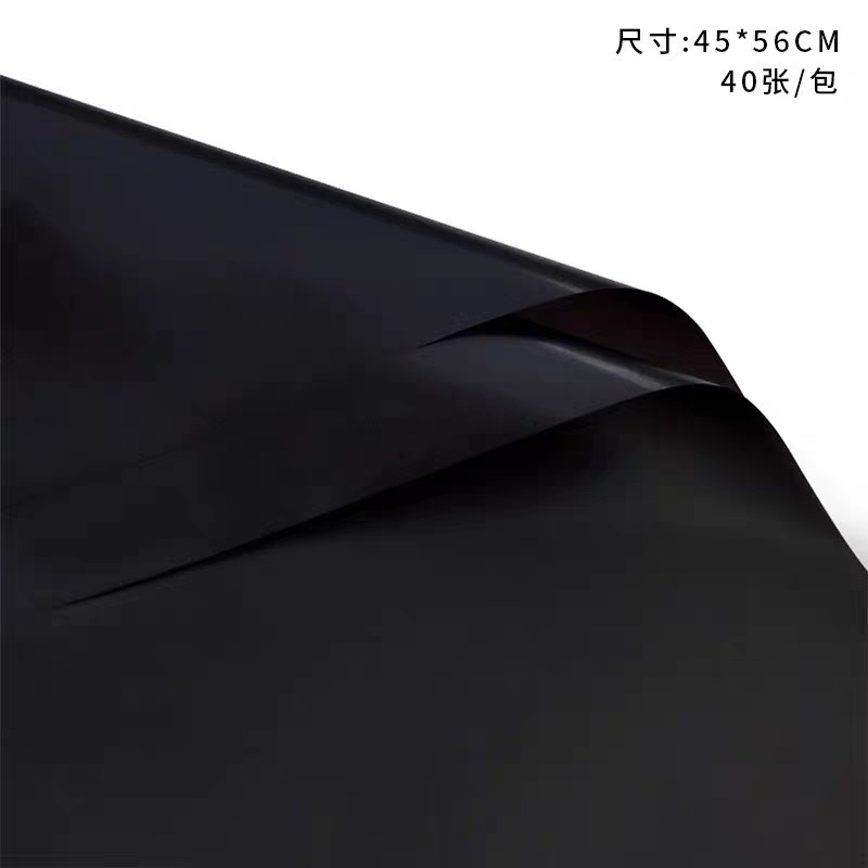 Flor Extracción de sombra leche algodón papel de regalo de flores papel de algodón floral floristería impermeable color sólido forro de ramo de papel de embalaje