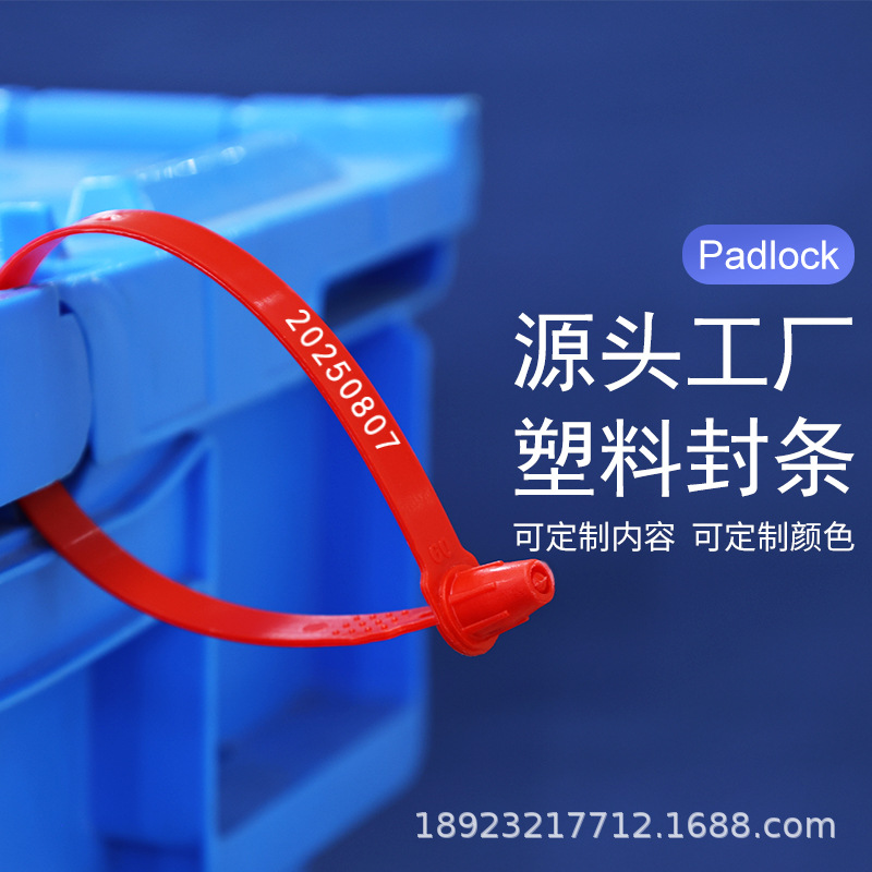 防拆标签塑料封条物流吊牌挂签对插式封签防伪锁铅封物流防拆神器