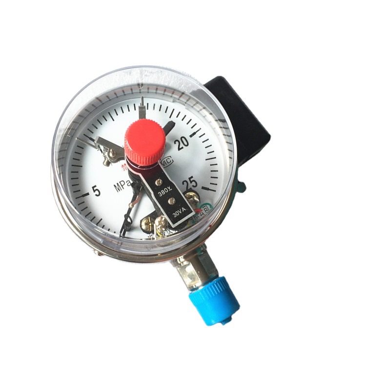 上海厂家磁助30va25mpaYXC-100径向M20*1.5电接点压力表