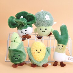 トレード野菜コーンブロッコリーネギニッチぬいぐるみペンダントかわいいクリエイティブ人形ペンダントキャッチャーマシン