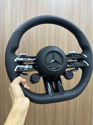 Подходит для рулевого колеса Mercedes-Benz AMG809 из углеродного волокна A-класса C-класса E-класса ML, модификация старой модели и обновление новой сборки
