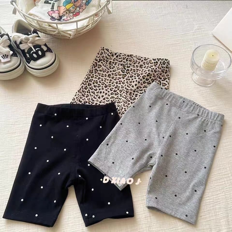 Girls' leggings 2026 summer new style children's thin outer shorts stretch cycling pants girls yoga pants