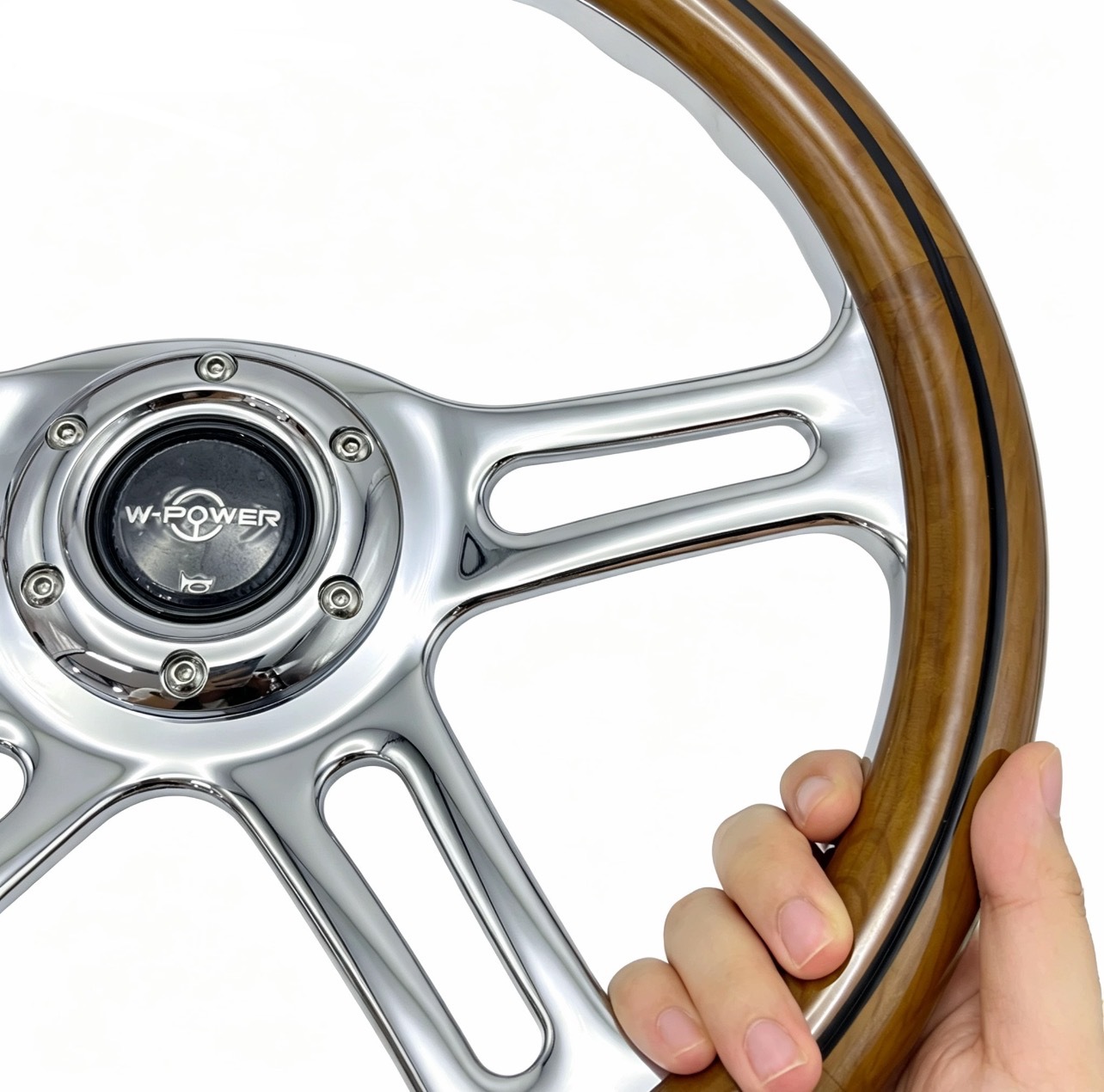 In-stock vintage racing steering wheel for car modification, suitable for Santana, Lada, Jetta, Beidouxing, Swift, solid wood 14inch