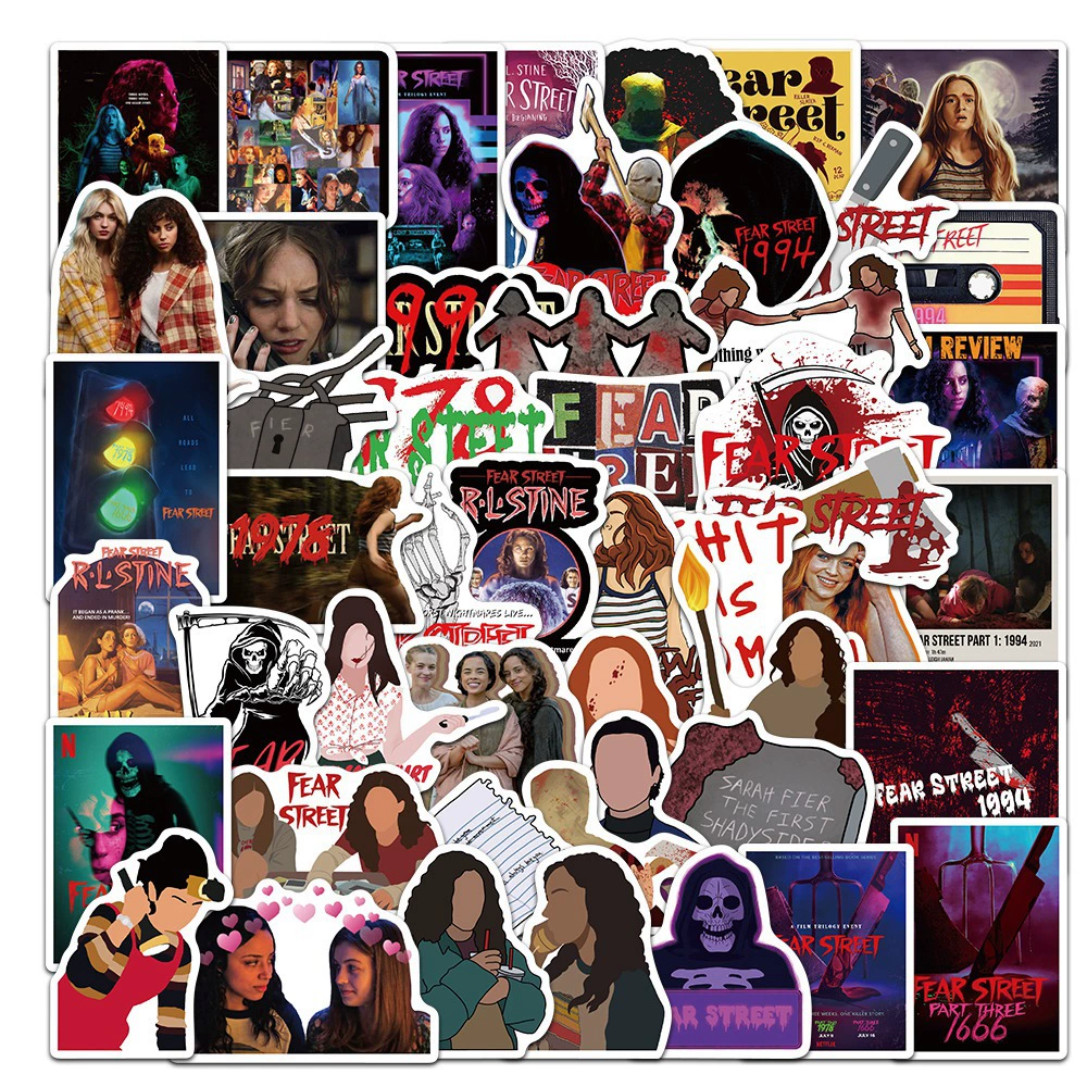 50 фильмов ужасов Страх Улица граффити наклейки персонализированный скутер чашка для воды багаж чехол для телефона водонепроницаемые наклейки
