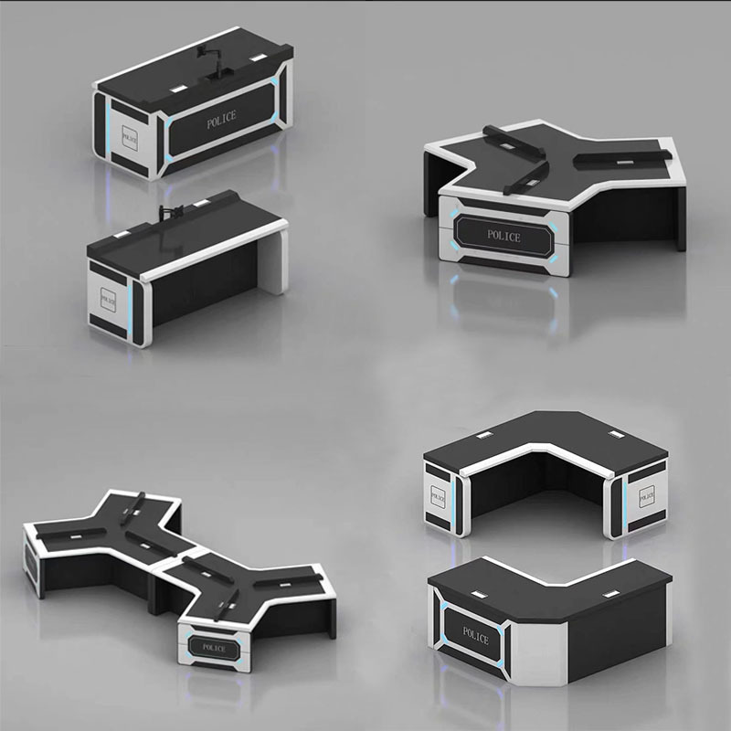 Paint Technology Sense Computer Desk Command Center Console L-shaped Console Special-shaped Staff Desk