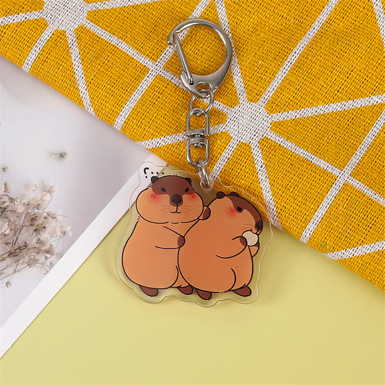 Red popularidad de la marmota encantadora llavero acrílico lindo interesante colgante mochila decoración colgante personalizado