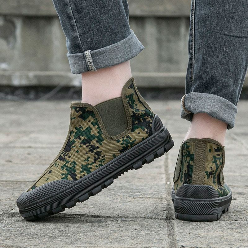 Zapatos de liberación para hombres y mujeres, zapatos de goma de trabajo resistentes al desgaste, zapatos de protección laboral de alta resistencia, zapatos de primavera y verano perezosos, zapatos de un pie Yuanbao