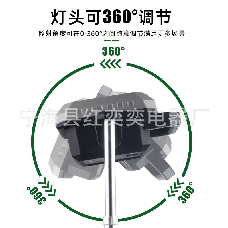2023 新ポータブル充電式投光器屋外防水キット LED 工事現場投光器 COB 作業灯|undefined