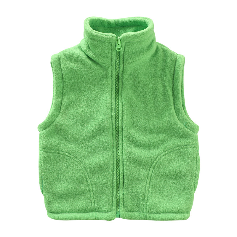 Chaleco de ropa exterior para niños al por mayor ropa de invierno de primavera y otoño niños pequeños medianos y grandes niños y niñas cardigan polar ropa de jardín de infantes chaleco