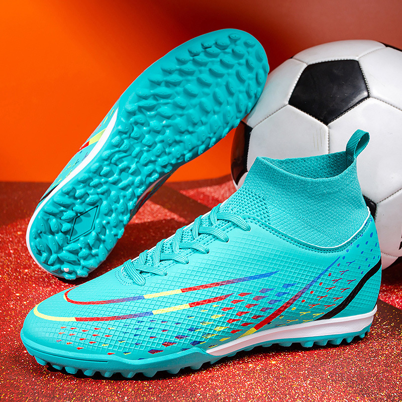 Nuevos zapatos de fútbol de la Copa del Mundo para hombres grandes niños AG clavos largos TF clavos fracturados zapatos de entrenamiento para mujeres