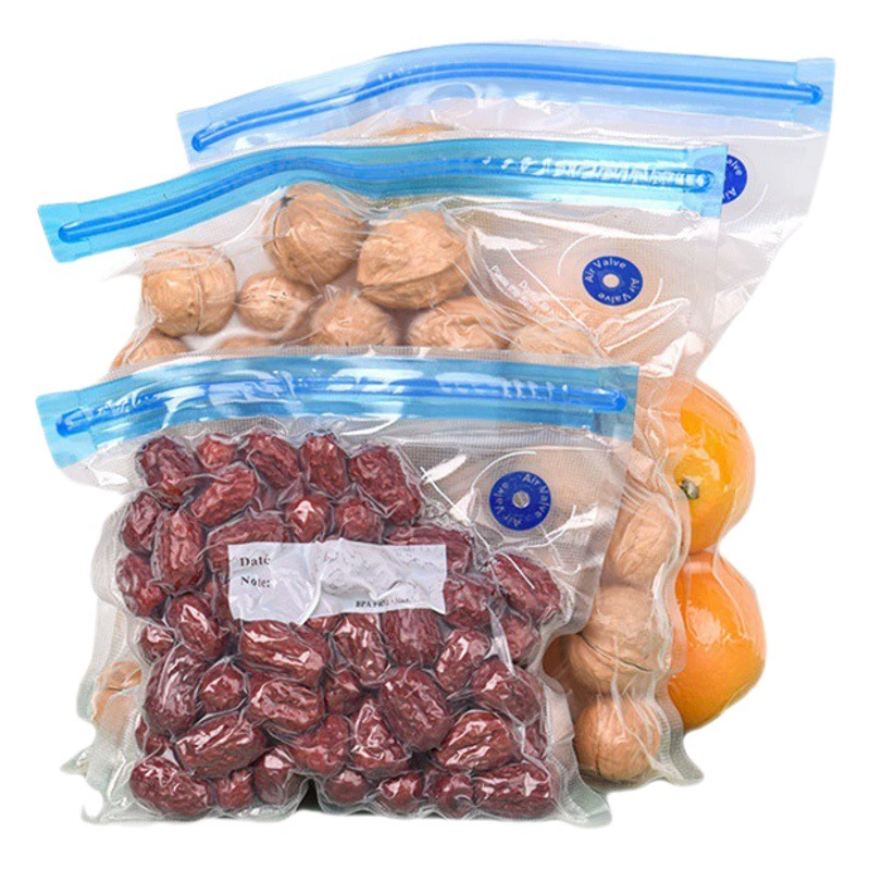 Вакуумный пакет для упаковки пищевых продуктов для зерна Бытовая эвакуация Компрессионный пластиковый пакет для хранения Сетчатая сумка для хранения свежих продуктов Коммерческий герметичный пакет