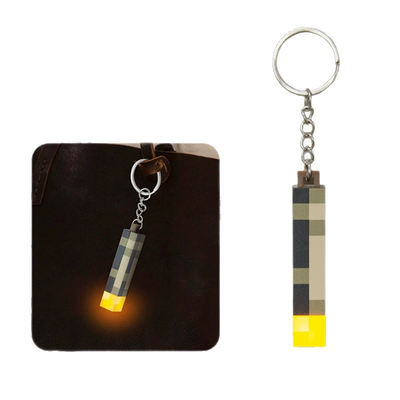Фонарь Московский? Нет: Minecraft World Torch светящийся колпек мини огненные стержни окружение модель подвесной игрушки ночник