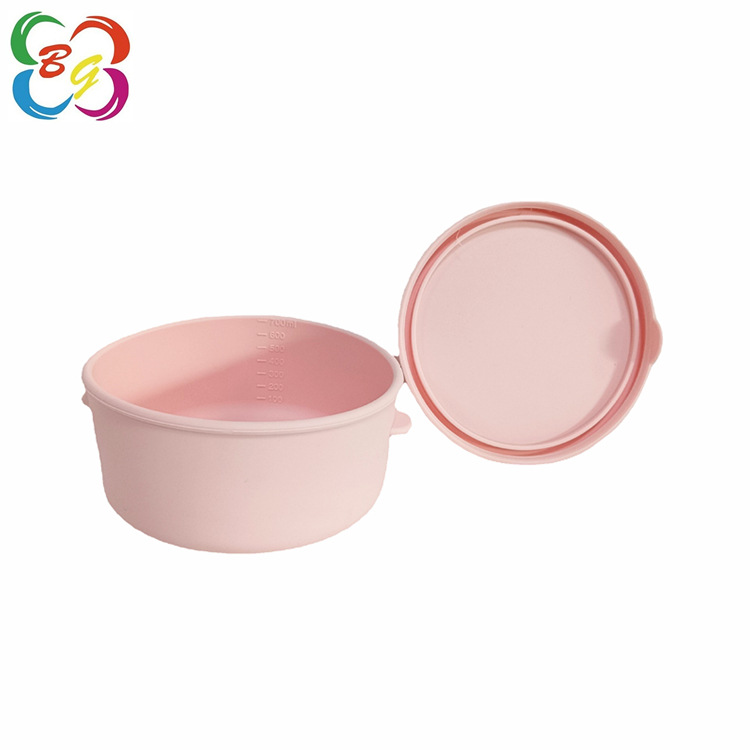 Caja de almuerzo de silicona de grado alimenticio, caja de almuerzo portátil general para estudiantes de secundaria y secundaria, caja de almuerzo de silicona caliente por microondas