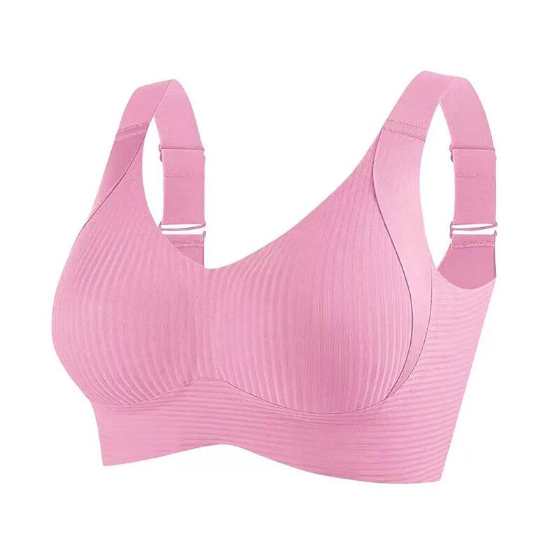 跨境大码内衣女大胸显小防下垂调整型无痕收副乳女士无钢圈文胸罩|undefined