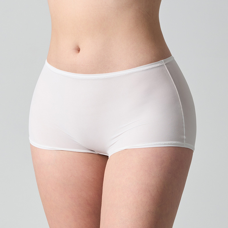 Skims Kardashian Same Style Underwear Cross-Border Popular High-Elastic Nude Antibacterial Mid-Waist Sports Boxer Briefs