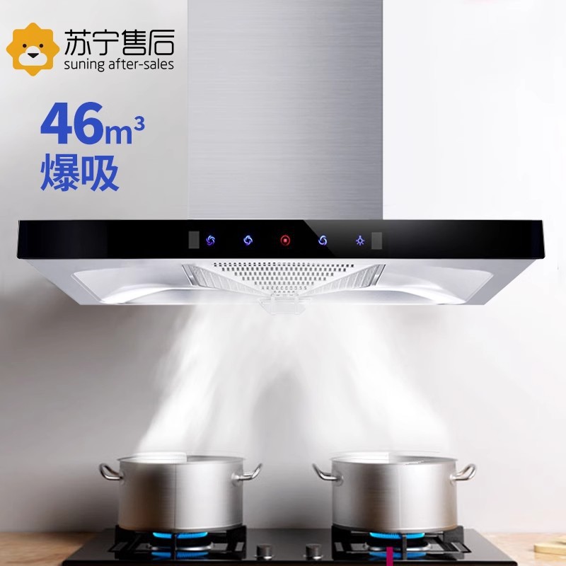 Range Hood for Home Kitchen with High Suction Power, Smart Motion Sensor Switch, Range Hood and Gas Stove Set, Available for 110V