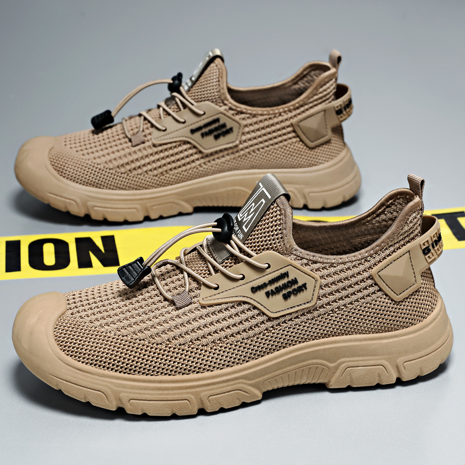 shoes men‘s summer new casual shoes breathable mesh surface shoes non-stinky feet flying woven shoes trendy soft bottom comfortable sneaker