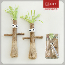 喜多鱼 新品原创木头人木天蓼铃铛玩具磨牙自嗨耐咬宠物用品批发