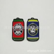 广东厂家生产卡通金属胸章定制各种酒瓶子徽章定做
