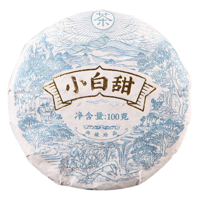 Оптовая Юньнань Альпийское древнее дерево Белый чай Вы сырой белый торт Солнечный белый чай 100 г чая медовый ароматный чай