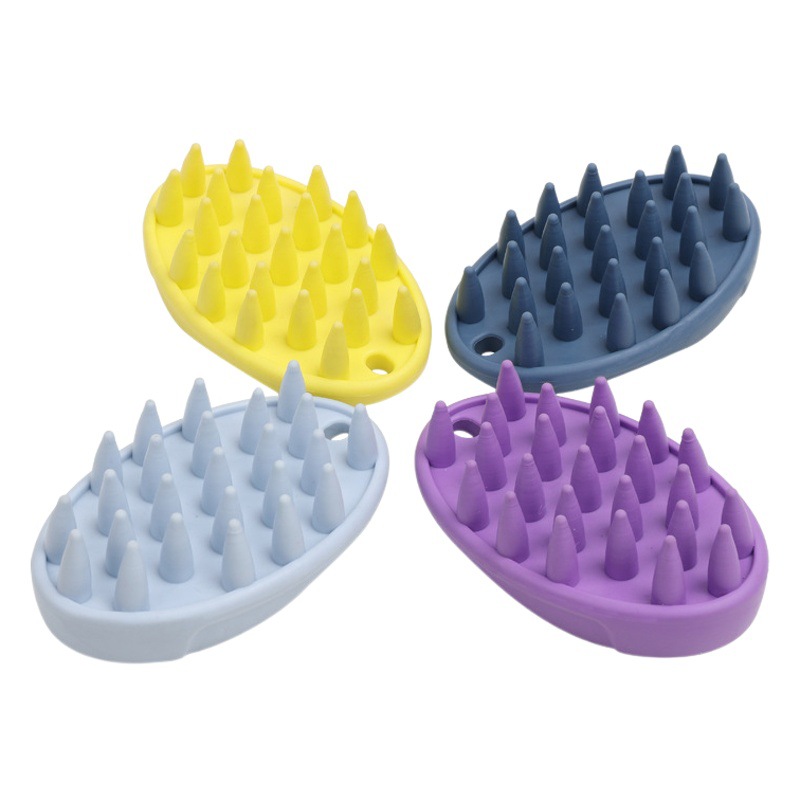 New Cat and Dog Grooming Massage Brush, Universal Pet Bathing Brush, Large Tpr Pet Bathing Brush