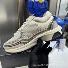 高版本银角大王运动鞋女网面透气百搭系带老爹鞋拼色轻便休闲女鞋