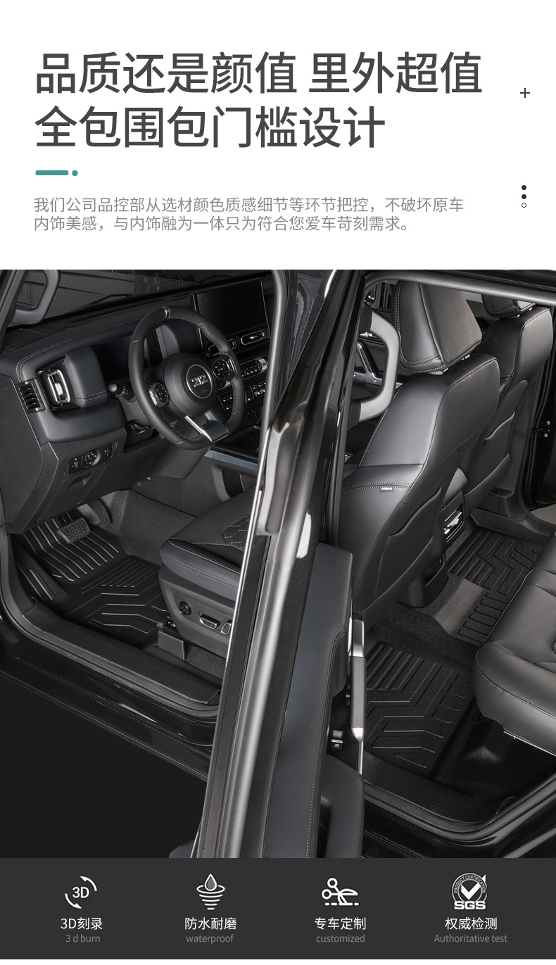 TPE Car Floor Mats for BAIC BJ212 Interior Decoration