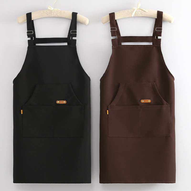 Apron Household Breathable New Logo Printing Catering Work Clothes Anti-fouling Waist Catering Unisex