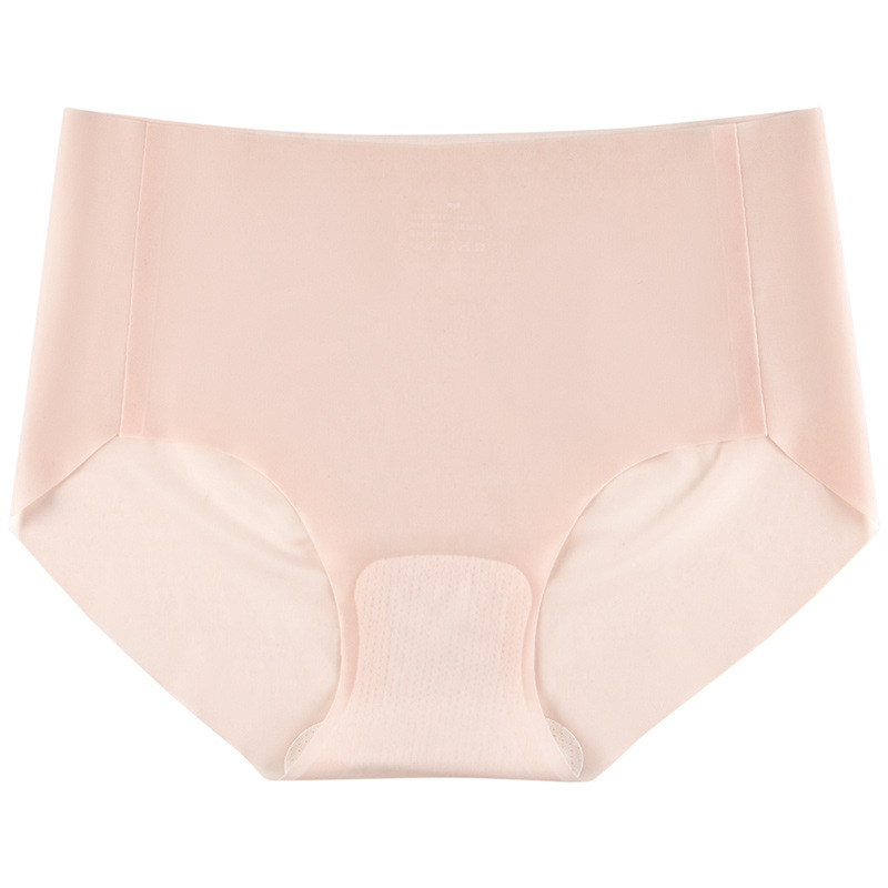 Ropa interior de seda de hielo de las mujeres de algodón transpirable entrepierna verano delgada sexy sin costuras más tamaño pantalones cortos de niña cabeza ropa interior de niña