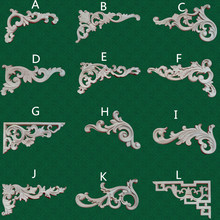 东阳木雕实木角花欧式贴花柜门角花 装饰雕花木花对角花 批发零售