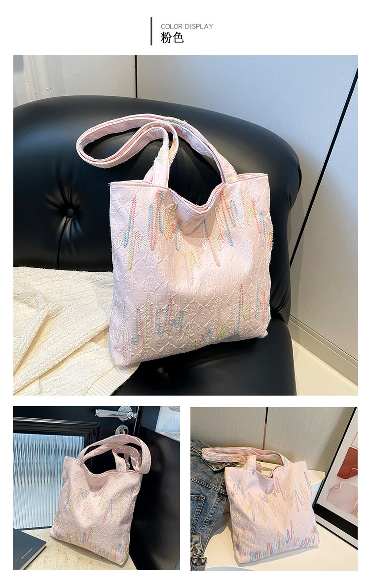 Casual and simple commuter underarm bag, large-capacity tote bag, new autumn 2024 fashion and niche single-shoulder crossbody bag undefined