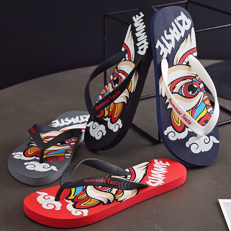 Chanclas para verano, para hombre, para uso en exteriores e interiores, antideslizantes, resistentes al desgaste, sandalias de playa de caucho vietnamita, informales y versátiles.