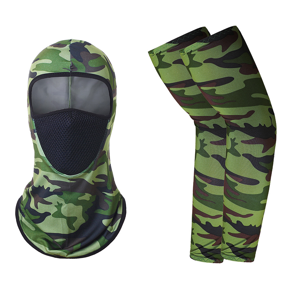 38+ 메쉬 후드 위장 밀리터리 그린