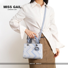 民族风壮锦格纹新中式手提包2025春夏新款国风单肩包戴妃包女