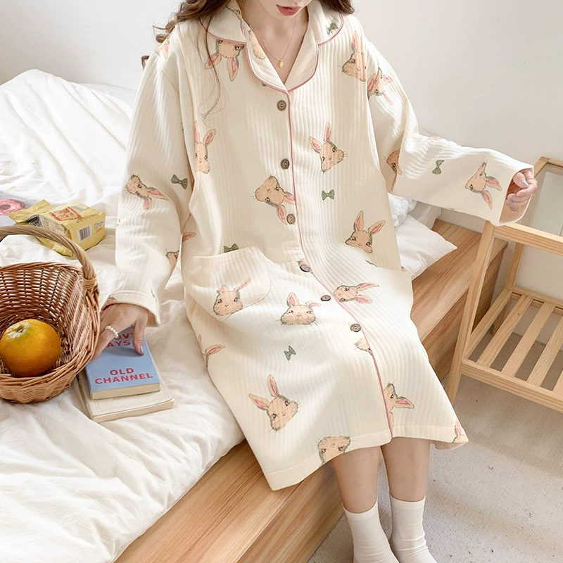 Demi-season long-sleeve for breastfeeding, autumn postpartum pijama for young mother