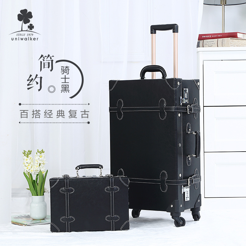 [Entrega de una pieza] Equipaje retro para mujeres ins Caja de carro pequeña de celebridad de Internet Estuche de embarque de 20 pulgadas para hombres