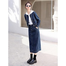 秋季减龄洋气裙子牛仔裙秋装2025早秋初秋新款女装套装两件套春秋