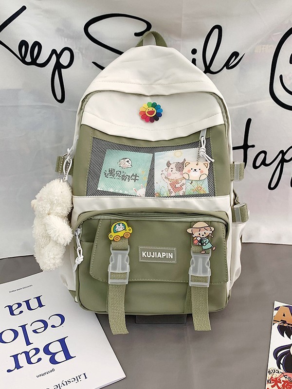 新入生ランドセル女性かわいい多用途大容量バックパック中学生高校生カレッジスタイルニッチバックパック|undefined