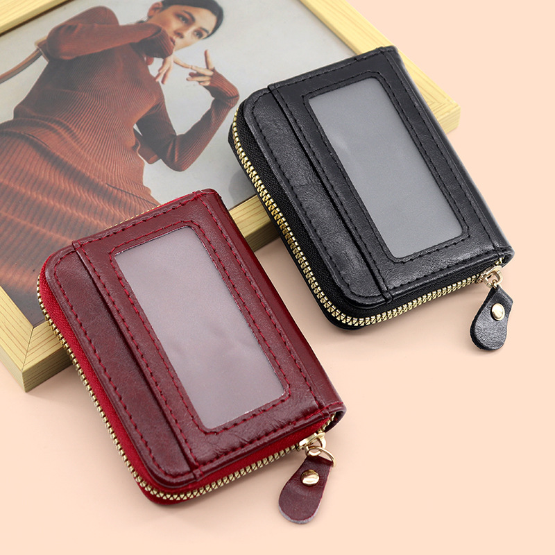 Nueva bolsa de tarjetas de órgano, bolsa de cambio multifuncional de gran capacidad de moda, bolsa de tarjetas para hombres, bolsa de tarjetas de licencia de conducir