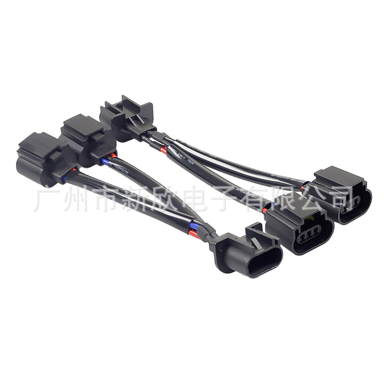 H13 macho a 2 H13 hembra luz de automóvil modificación arnés de cableado