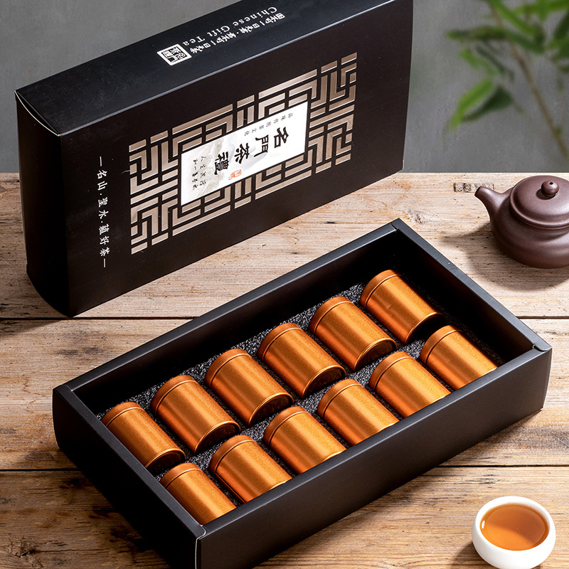 Jade Arhat Oolong Tea, Tietianhe Tea Gift Box, Jin Jun Mei Black Tea, Da Hong Pao, Xiao Qing Gan Pu-erh, Jasmine Tea