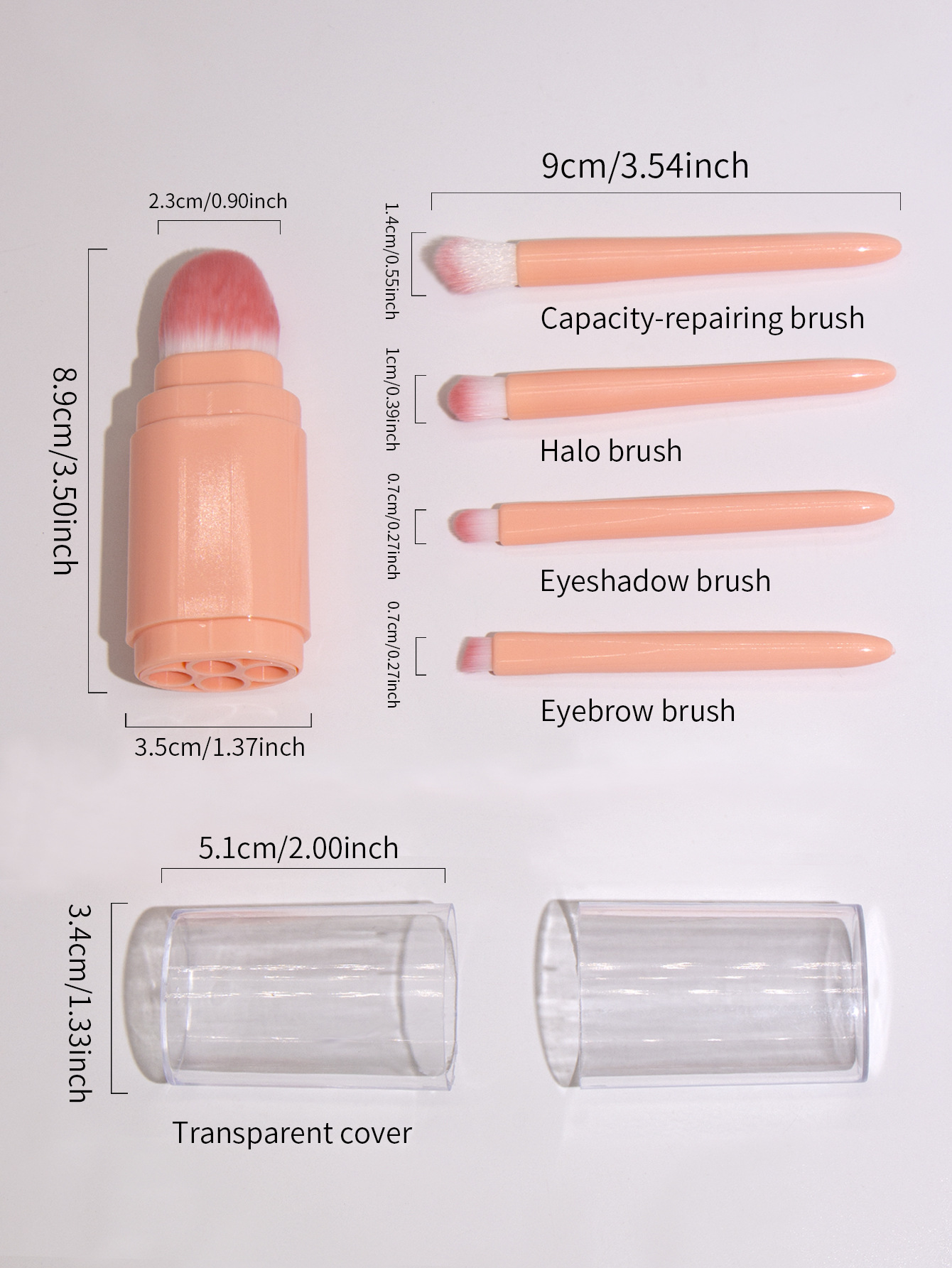 Simple Style Light Green Pink Black Artificial Fiber Plastic Handgrip Makeup Brushes 1 Set display picture 1