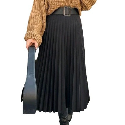 Vêtements pour femmes grande taille vêtements pour femmes vente chaude mode décontractée jupe plissée ample_voghion.com