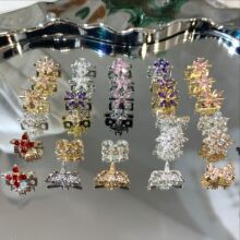 保色14k小排扣系列diy饰品手工串珠手链项链水晶散珠配件