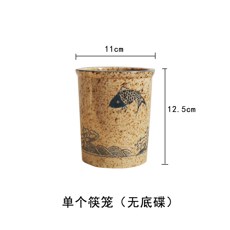 【超有质感】筷子筒陶瓷筷子架家用厨房沥水收纳置物架筷盒可淋水|undefined